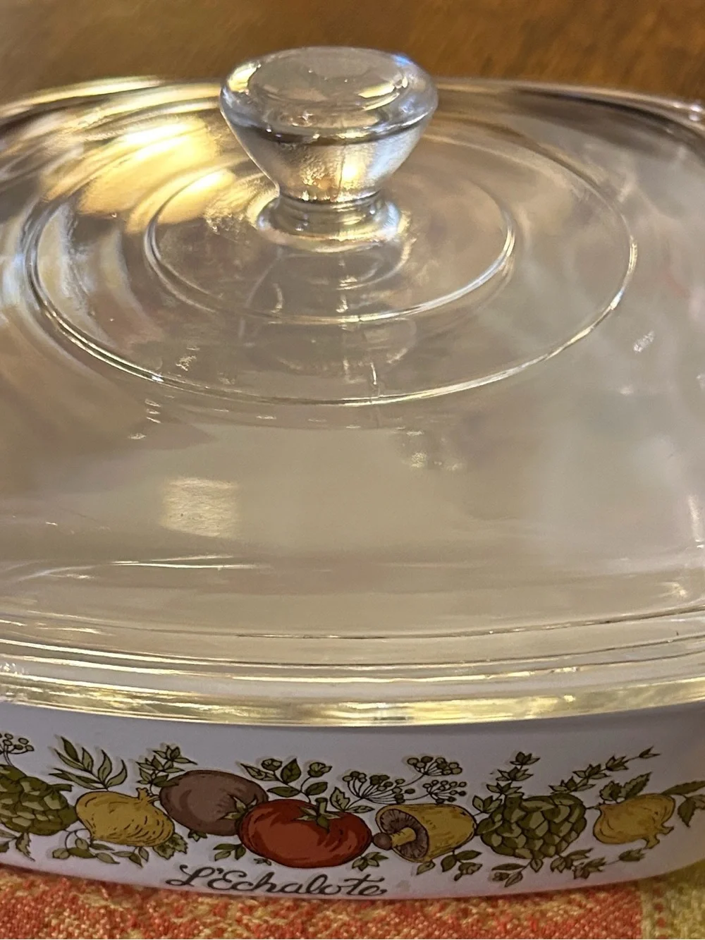 Corning Ware Spice O' Life L'Echalote Casserole Dish with Lid, 1 Quart